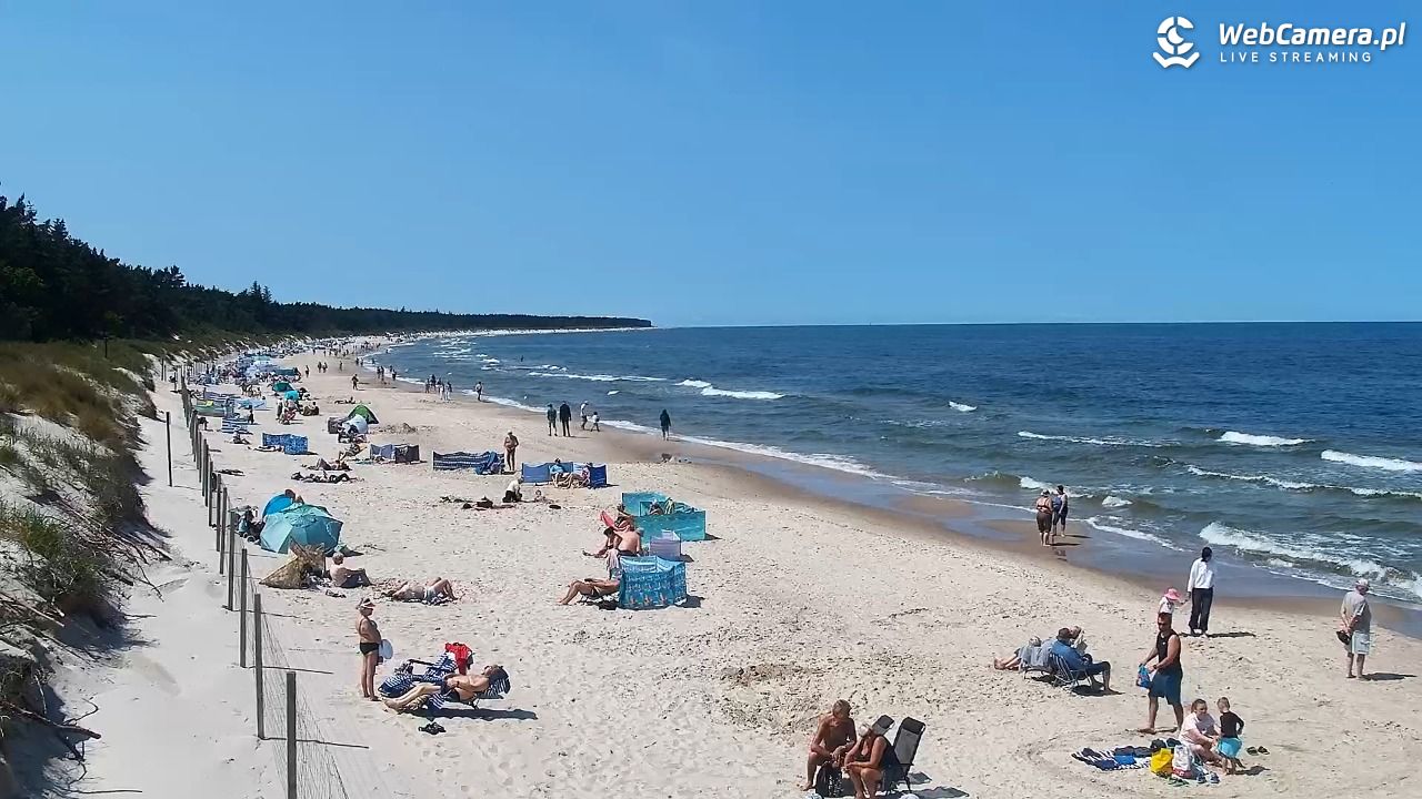 Grzybowo - widok na plażę - 12 czerwiec 2025, 12:23
