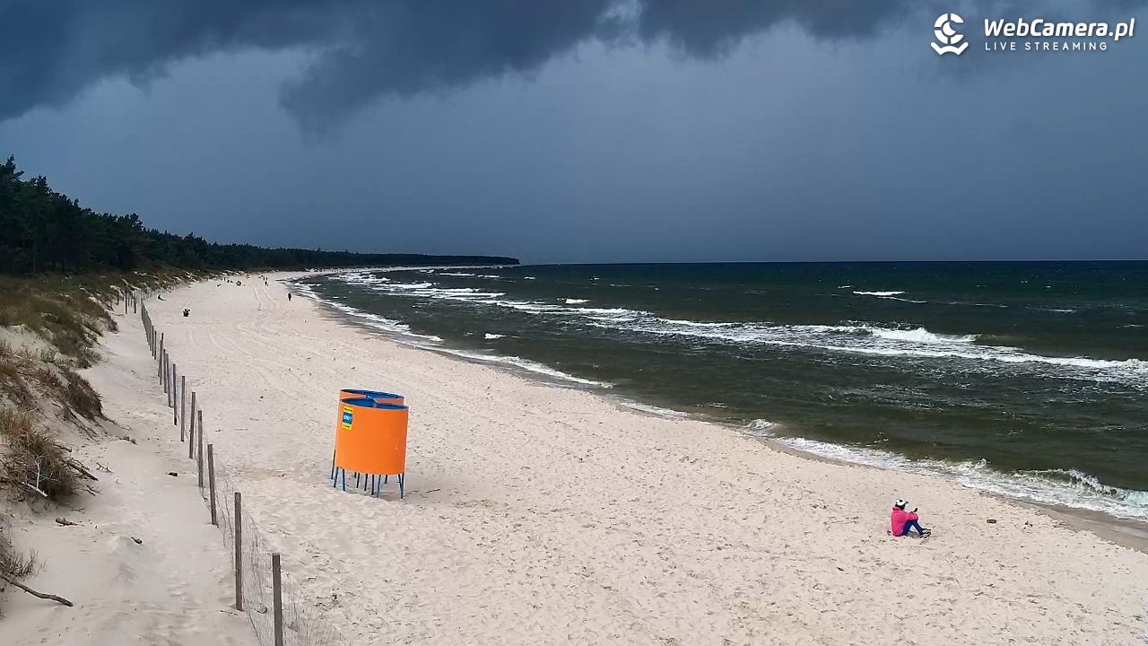 Grzybowo - widok na plażę - 20 wresień 2026, 15:34