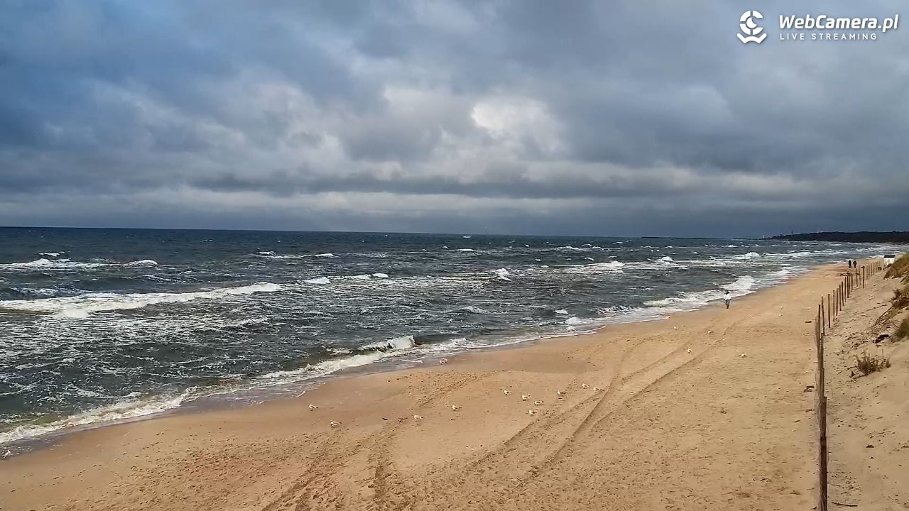 Grzybowo - widok na plażę - 24 wresień 2026, 17:16