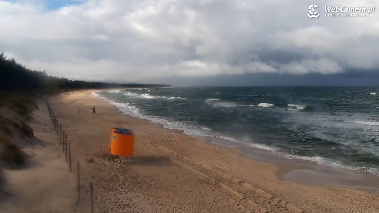 Grzybowo - widok na plażę - 24 wresień 2026, 13:08