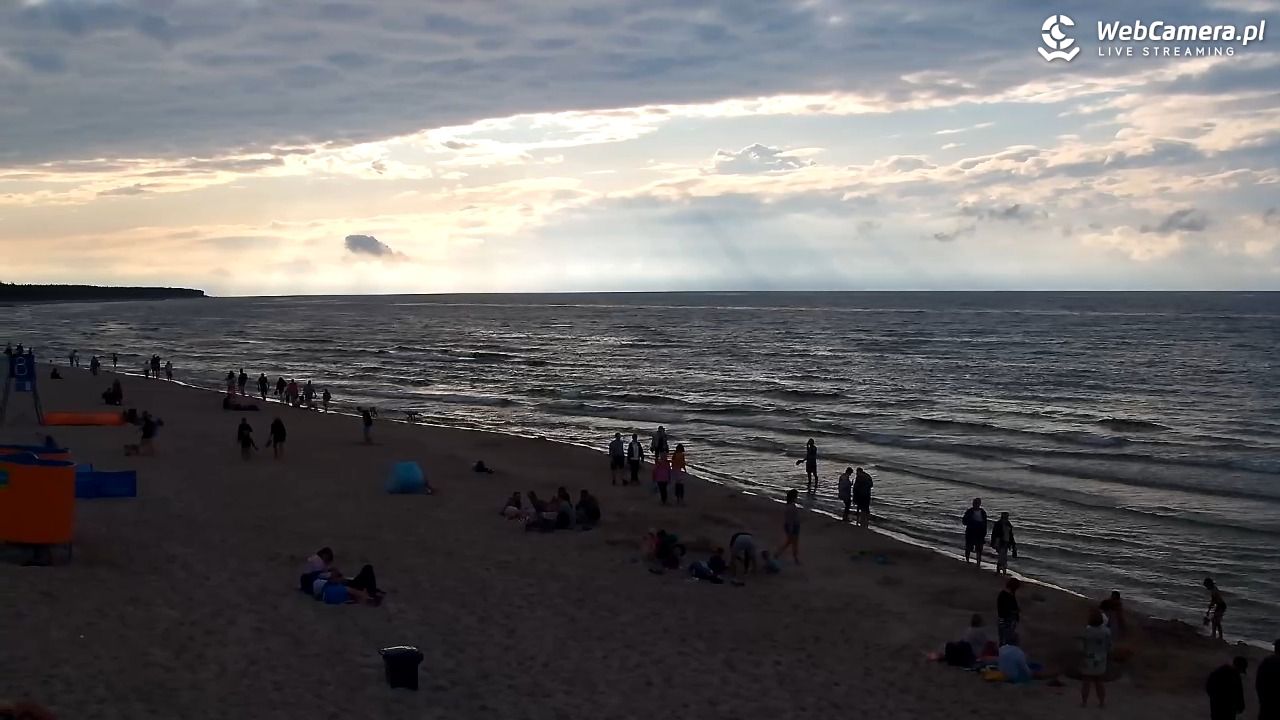 Grzybowo - widok na plażę - 10 sierpień 2026, 18:36