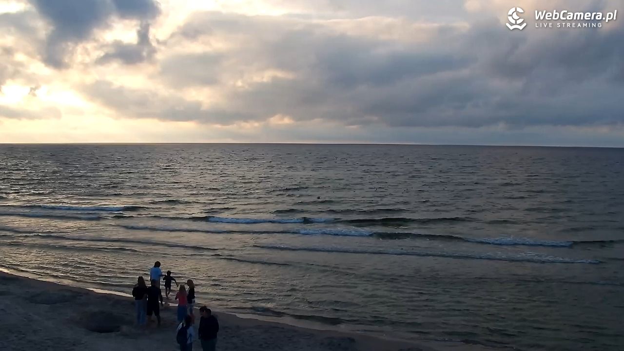 Grzybowo - widok na plażę - 10 sierpień 2026, 19:27