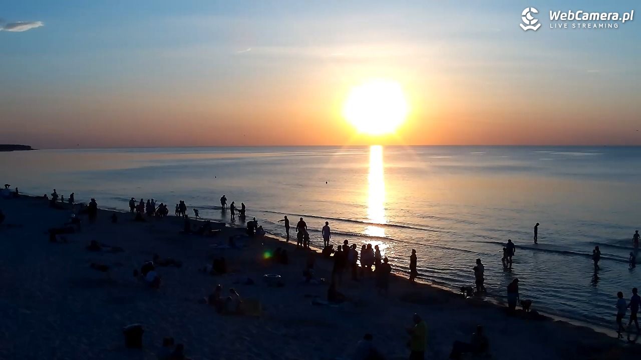Grzybowo - widok na plażę - 09 sierpień 2026, 20:17
