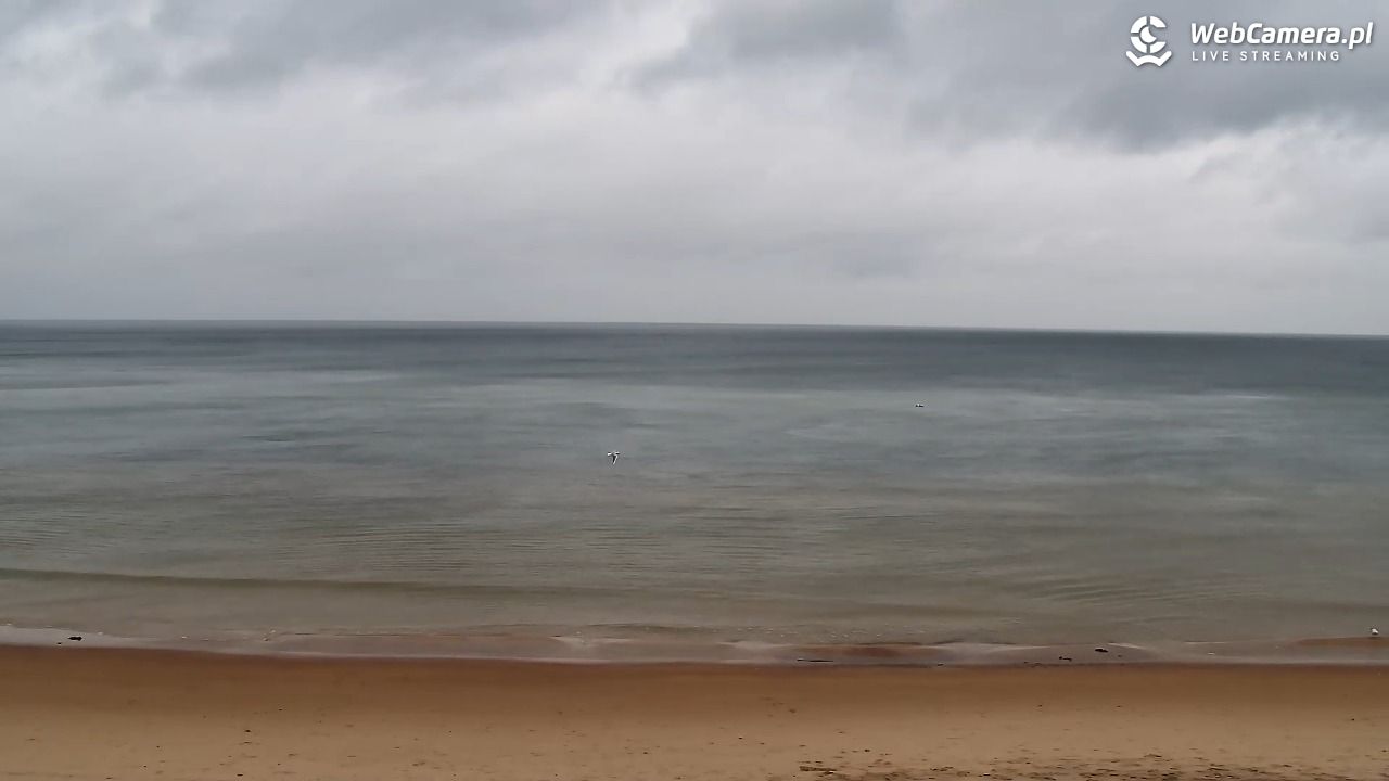 Grzybowo - widok na plażę - 30 październik 2025, 10:01