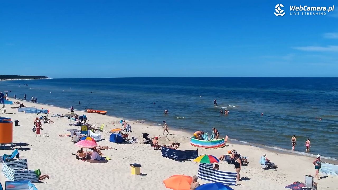 Grzybowo - widok na plażę - 24 czerwiec 2026, 12:26