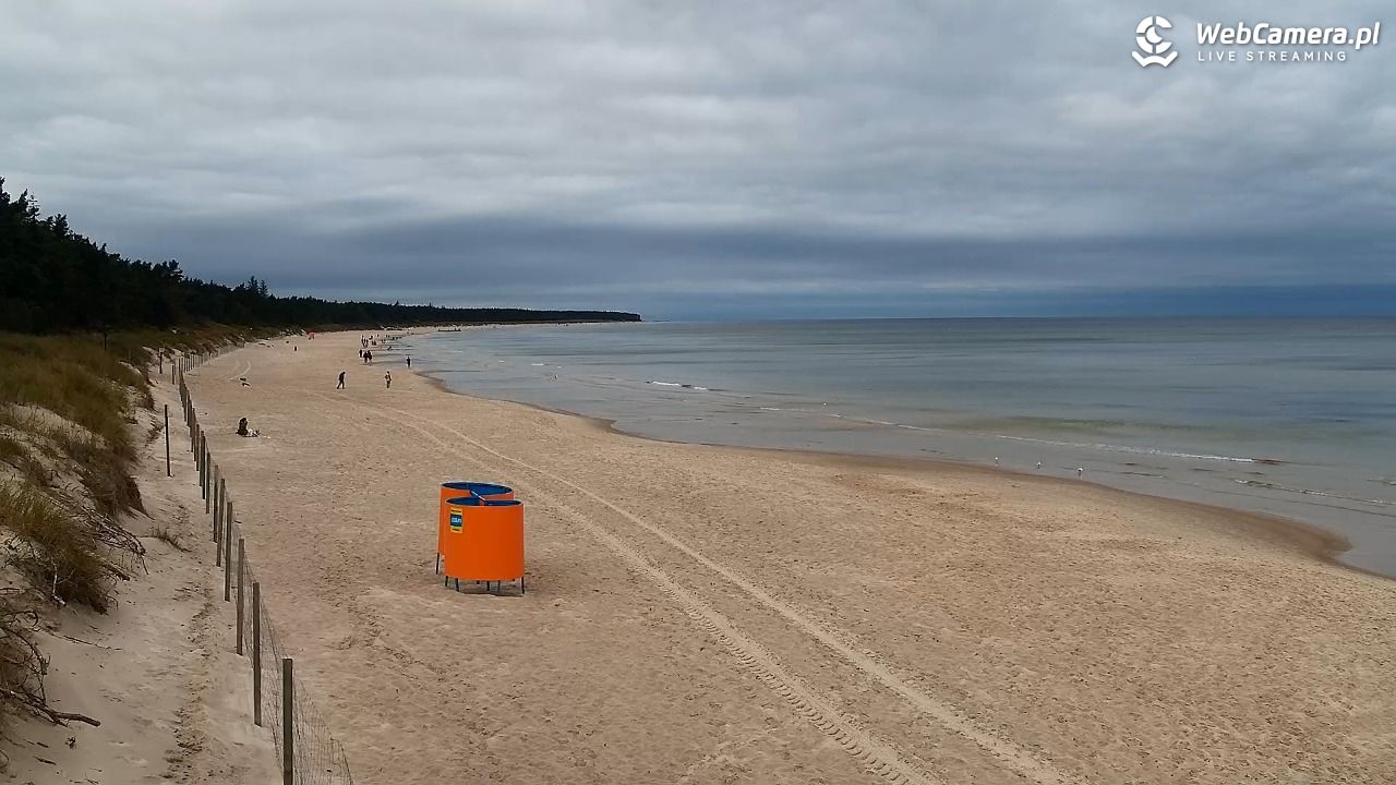 Grzybowo - widok na plażę - 15 wresień 2025, 10:36