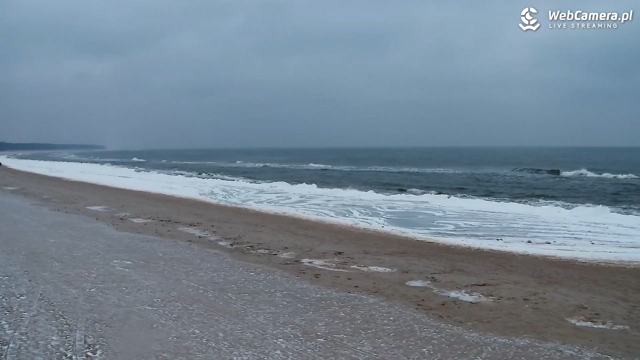 Grzybowo - widok na plażę - 05 luty 2026, 15:20