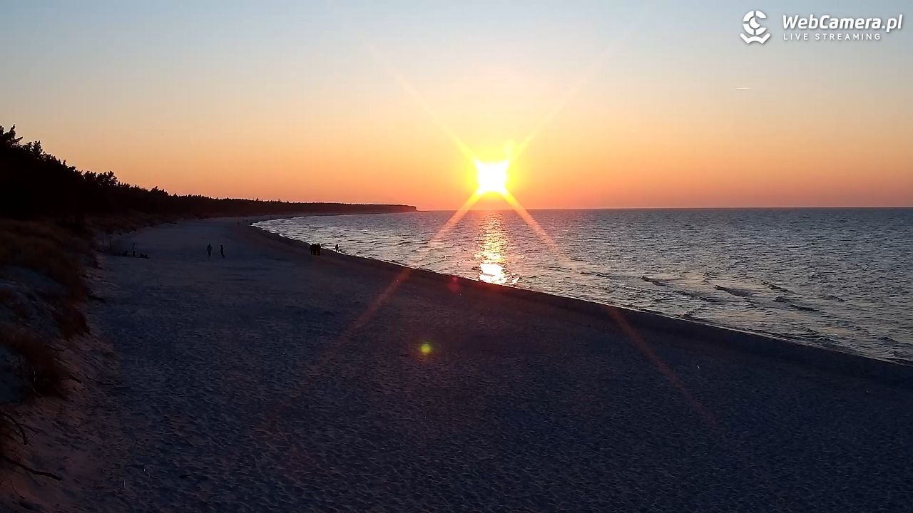 Grzybowo - widok na plażę - 22 marzec 2026, 17:59