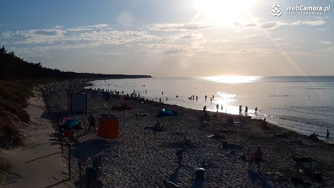 Grzybowo - widok na plażę - 09 sierpień 2026, 18:52