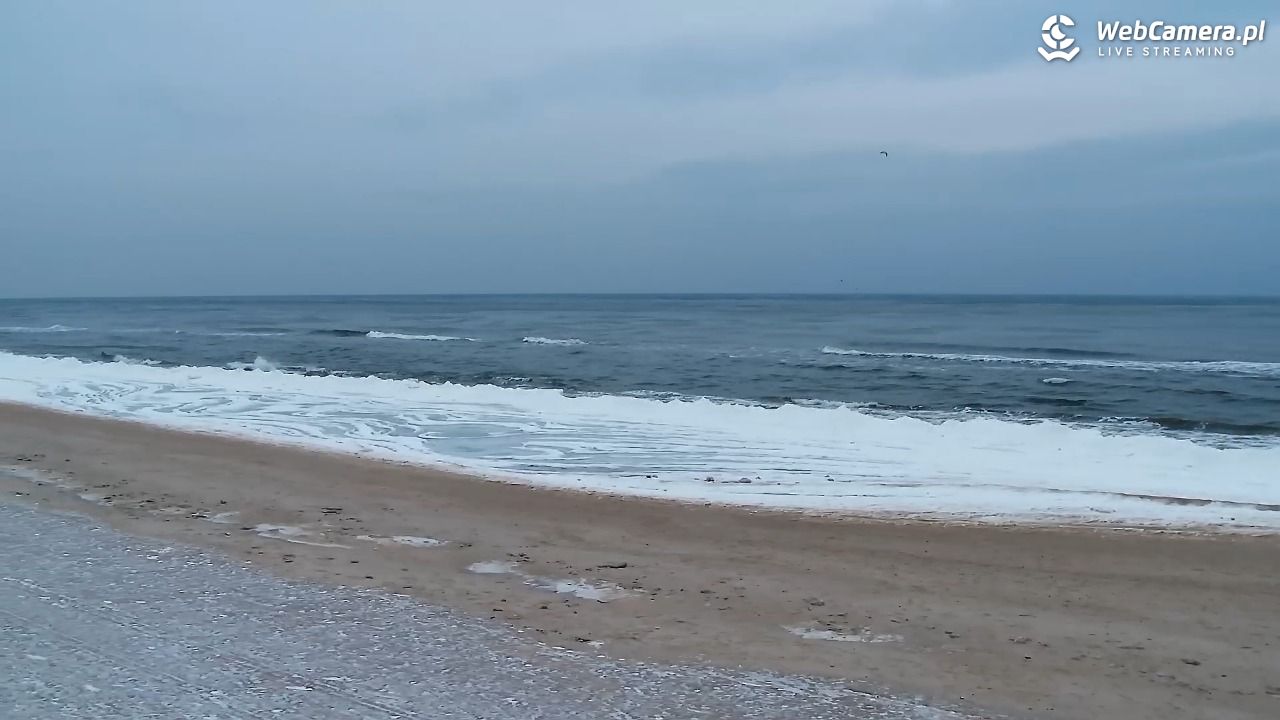 Grzybowo - widok na plażę - 05 luty 2026, 08:38