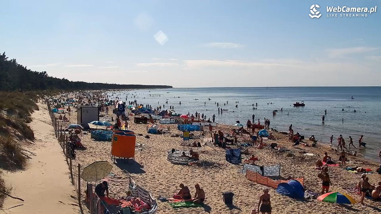 Grzybowo - widok na plażę - 09 sierpień 2026, 16:36