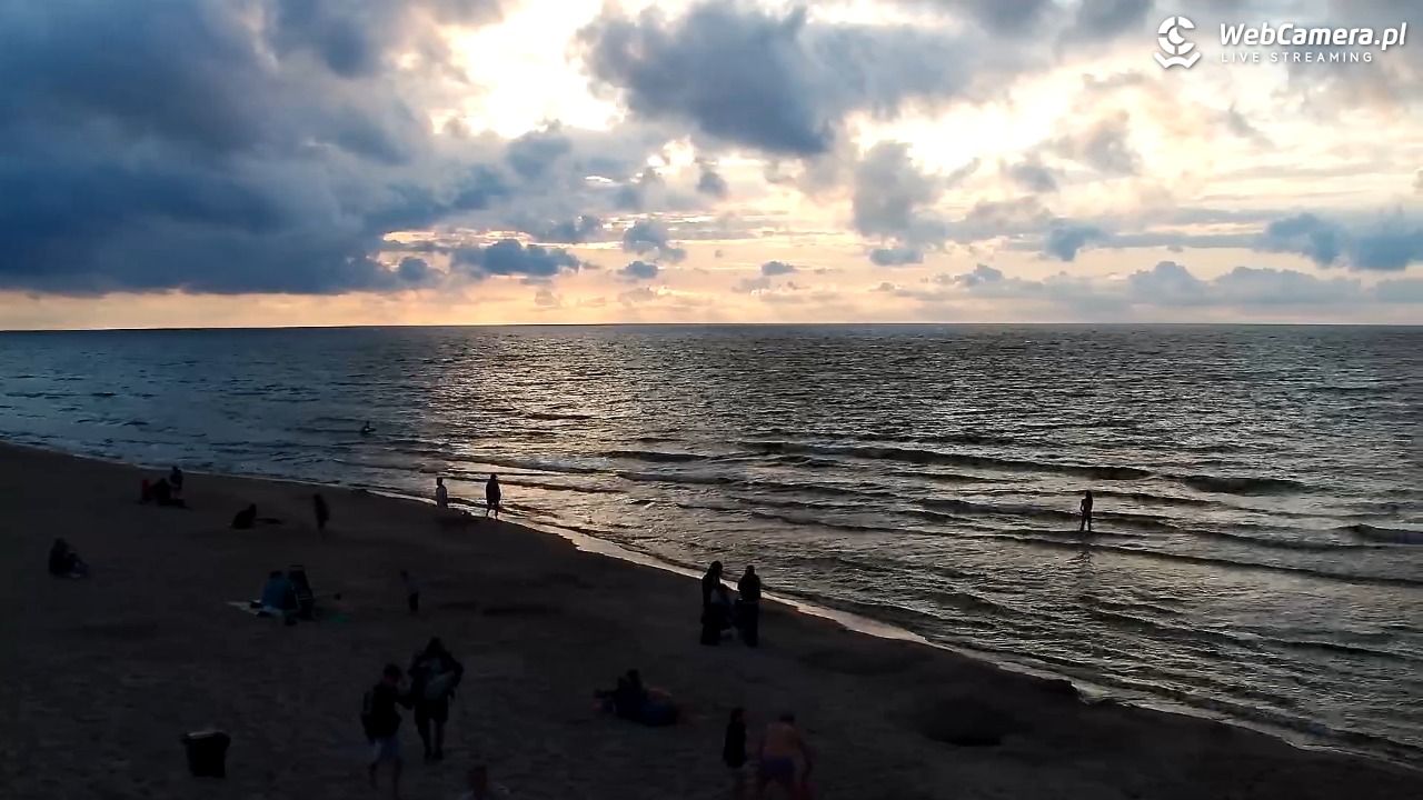 Grzybowo - widok na plażę - 10 sierpień 2026, 19:47