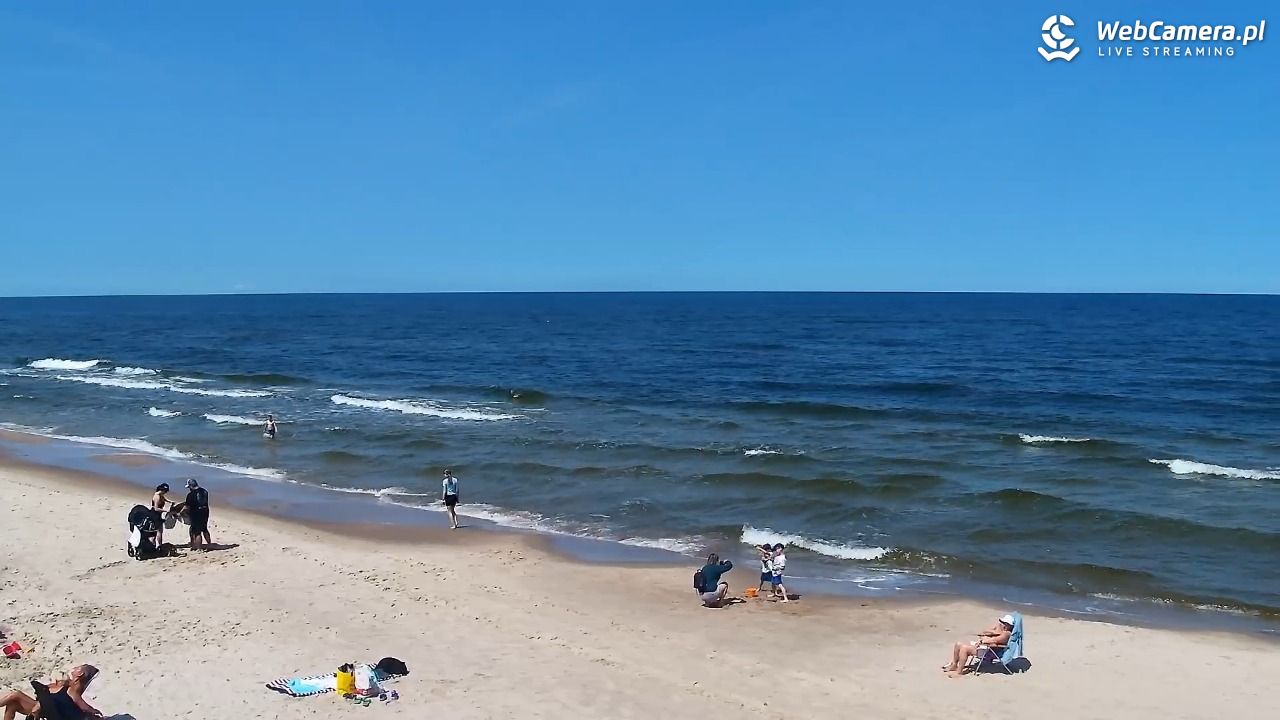 Grzybowo - widok na plażę - 12 czerwiec 2025, 11:53