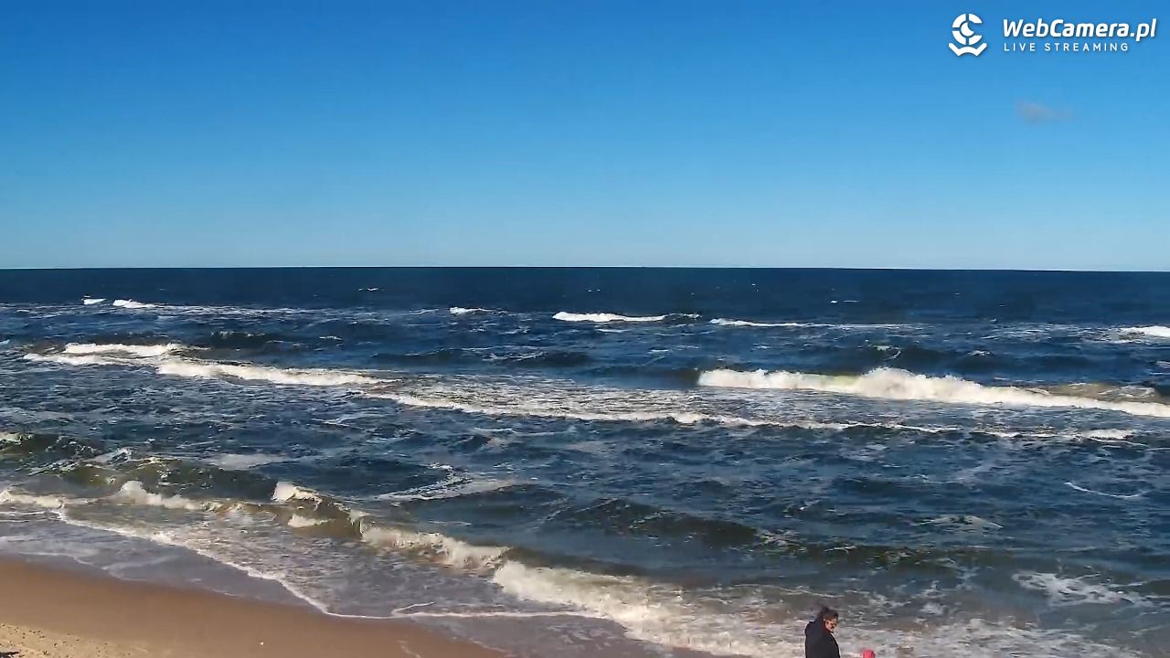 Grzybowo - widok na plażę - 22 wresień 2026, 11:48