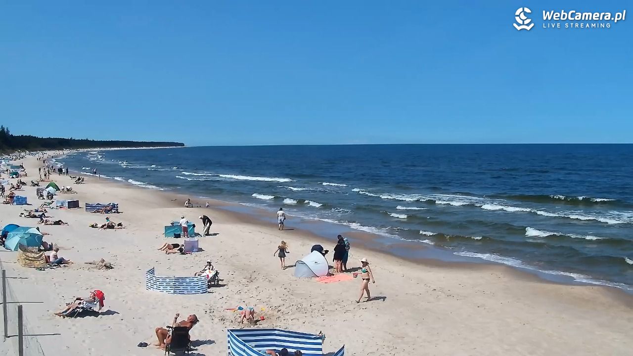 Grzybowo - widok na plażę - 12 czerwiec 2025, 11:24