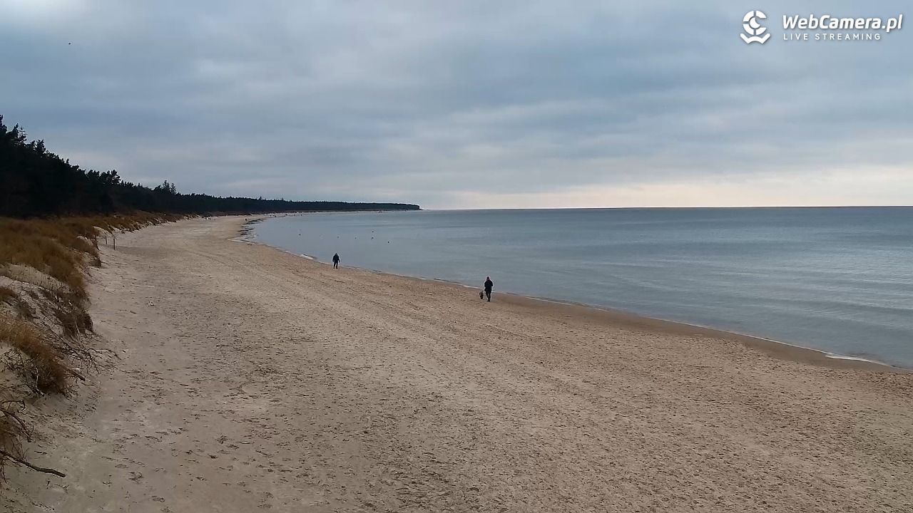 Grzybowo - widok na plażę - 21 grudzień 2025, 14:04