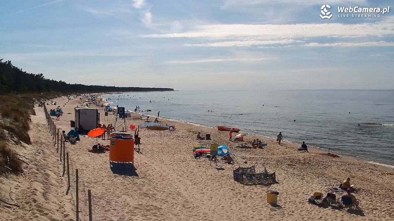 Grzybowo - widok na plażę - 24 czerwiec 2026, 16:34