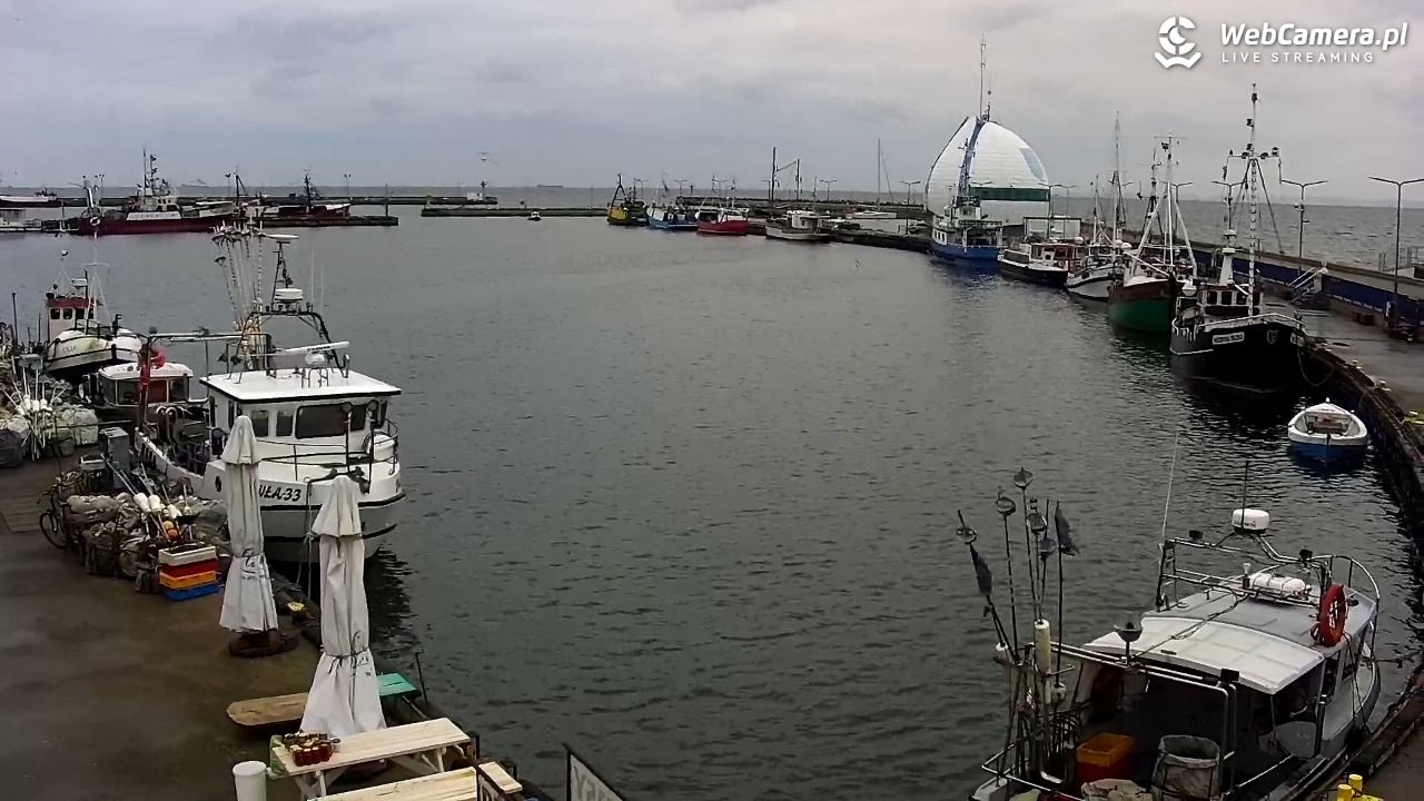 Hel - widok na bulwar i plażę - 13 grudzień 2025, 09:35