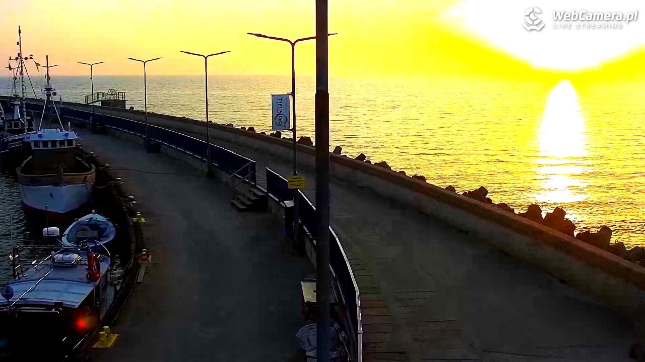 Hel - widok na bulwar i plażę - 11 marzec 2026, 17:09