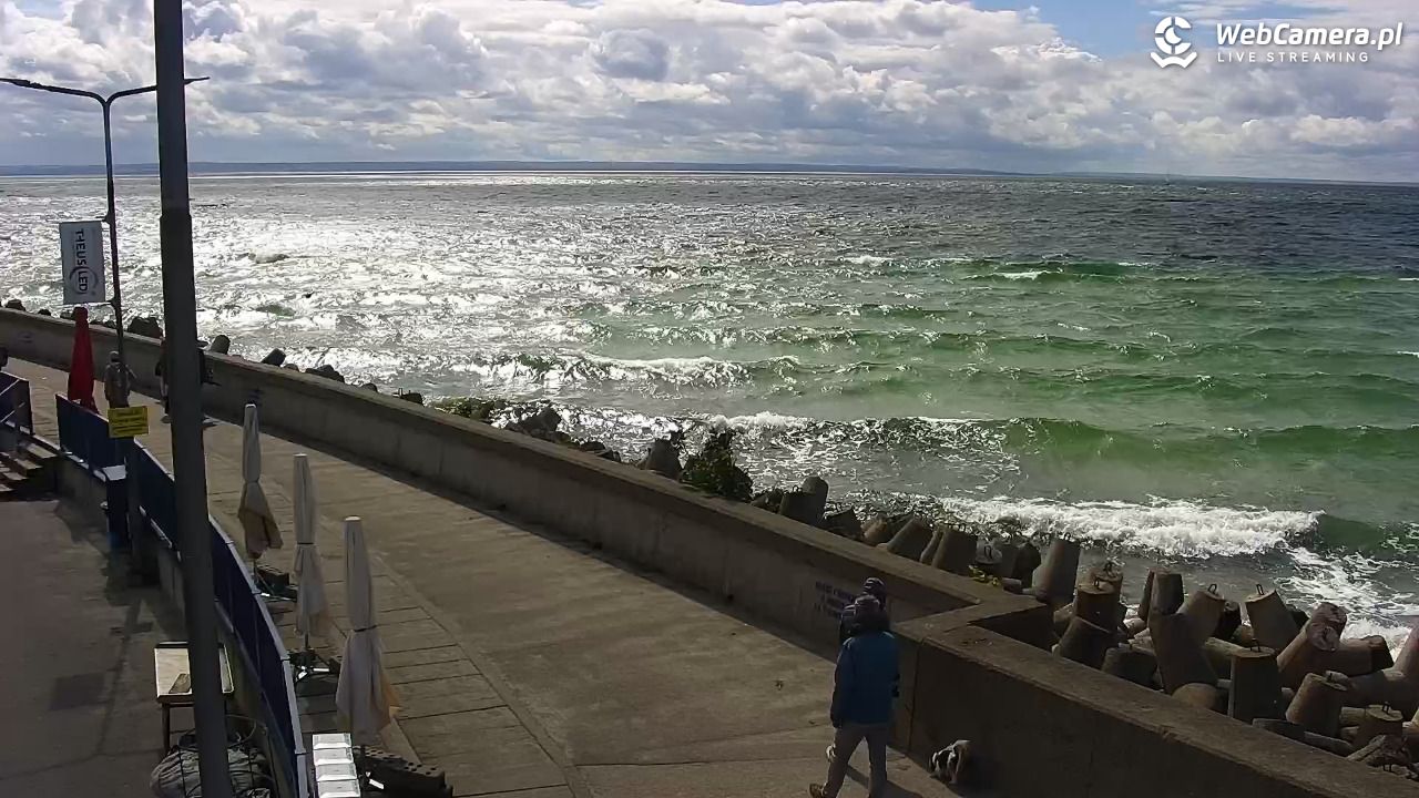 Hel - widok na bulwar i plażę - 14 czerwiec 2026, 15:24