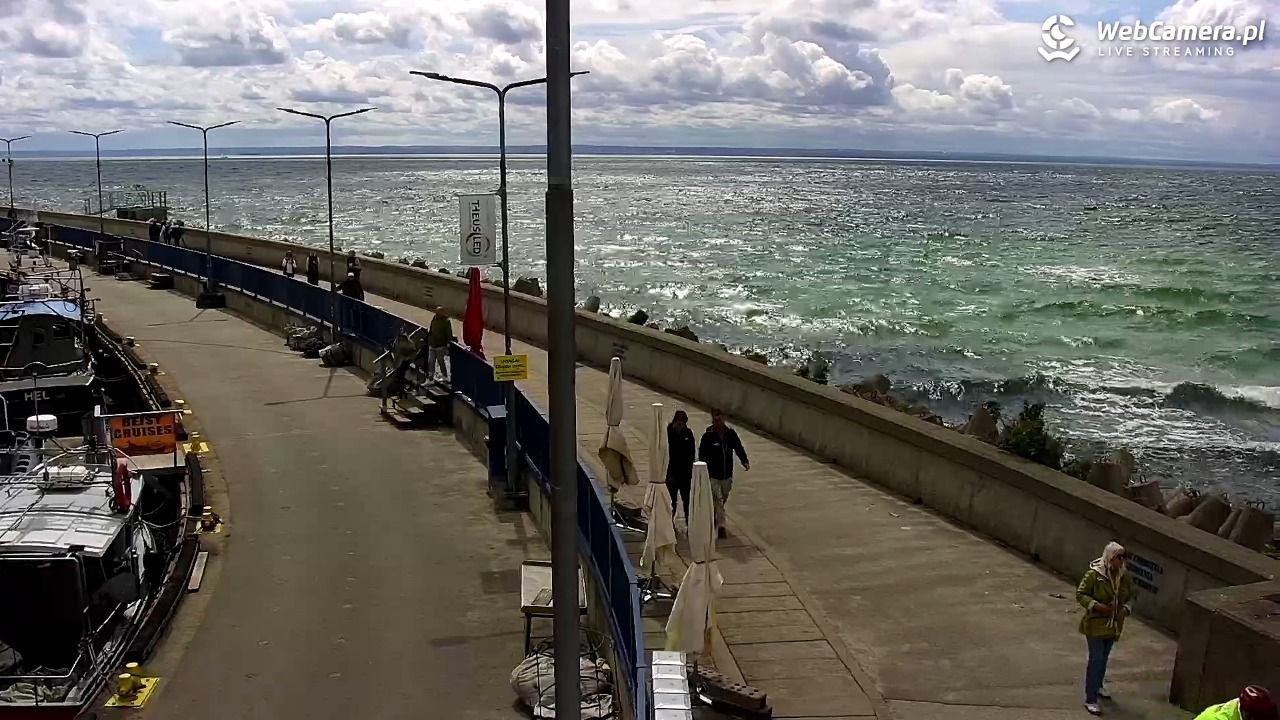 Hel - widok na bulwar i plażę - 14 czerwiec 2026, 14:55