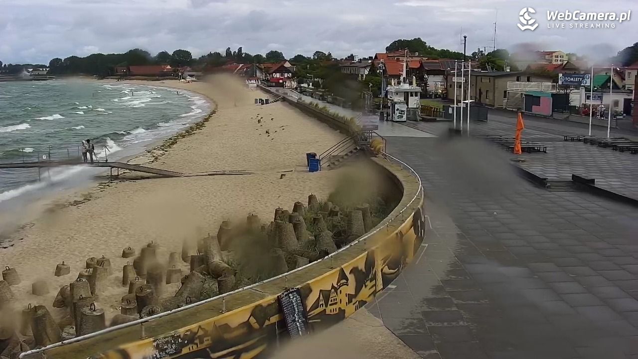 Hel - widok na bulwar i plażę - 14 czerwiec 2026, 09:32