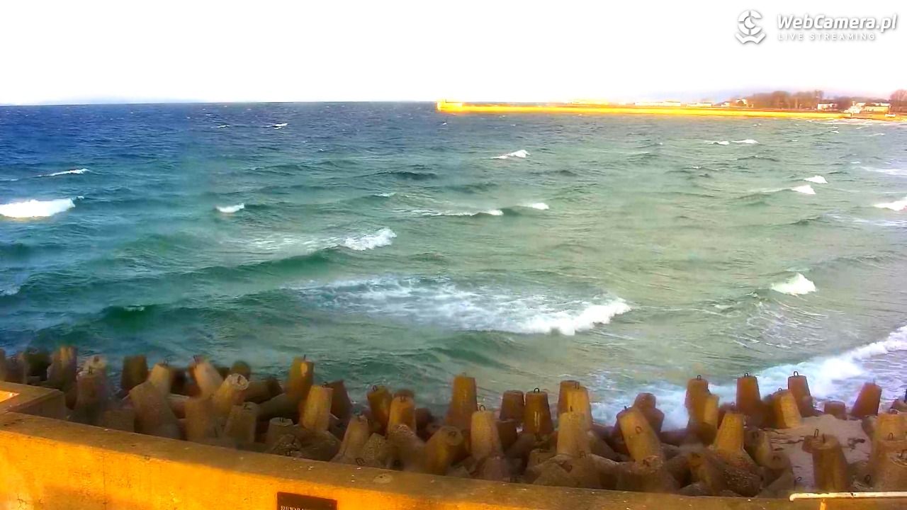 Hel - widok na bulwar i plażę - 21 listopad 2025, 08:56