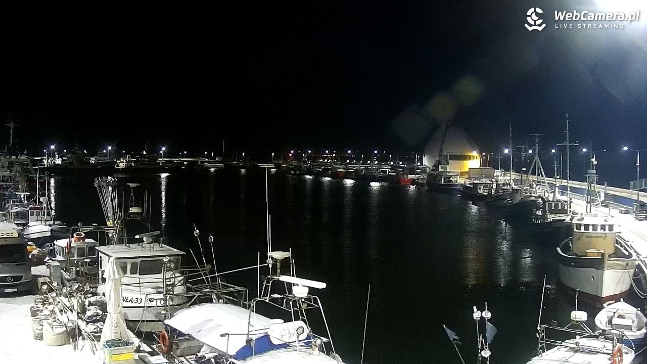 Hel - widok na bulwar i plażę - 28 styczeń 2026, 19:11