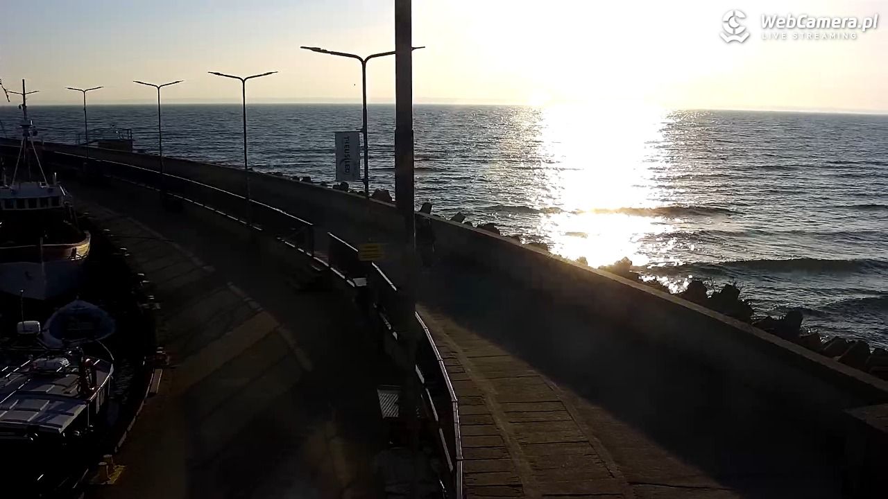 Hel - widok na bulwar i plażę - 13 marzec 2026, 16:29