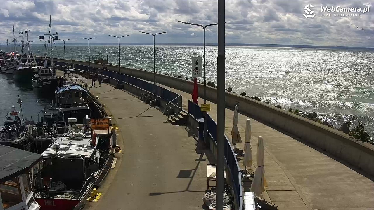 Hel - widok na bulwar i plażę - 14 czerwiec 2026, 15:30