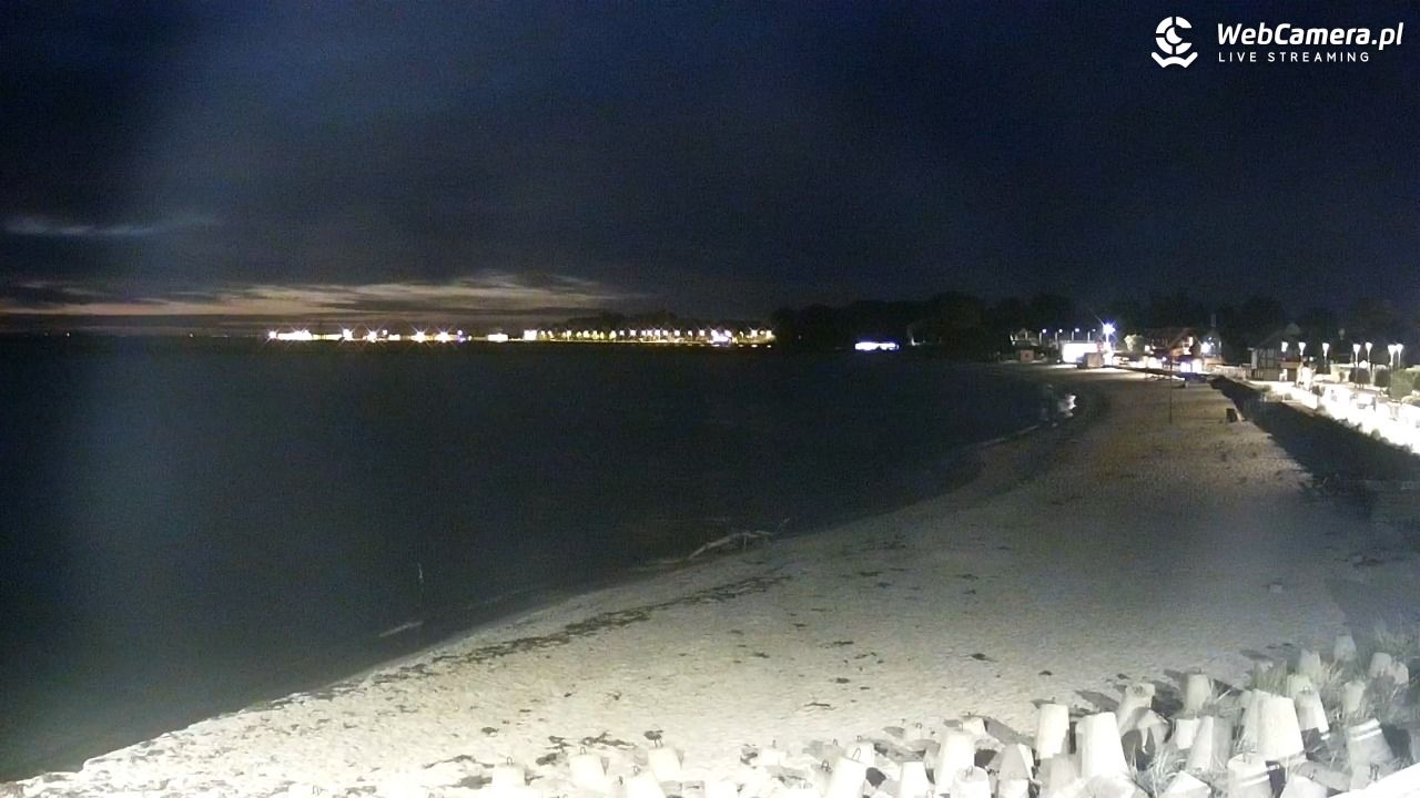 Hel - widok na bulwar i plażę - 30 wresień 2026, 19:28
