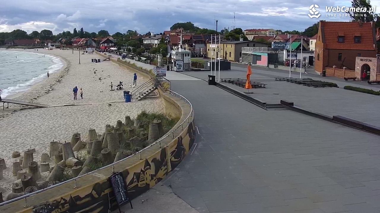 Hel - widok na bulwar i plażę - 14 czerwiec 2026, 18:54