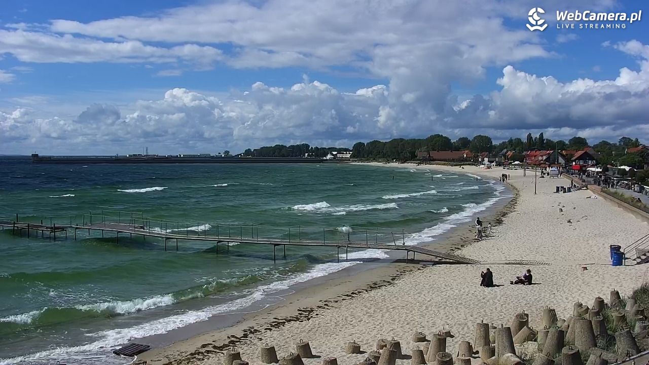 Hel - widok na bulwar i plażę - 14 czerwiec 2026, 15:21