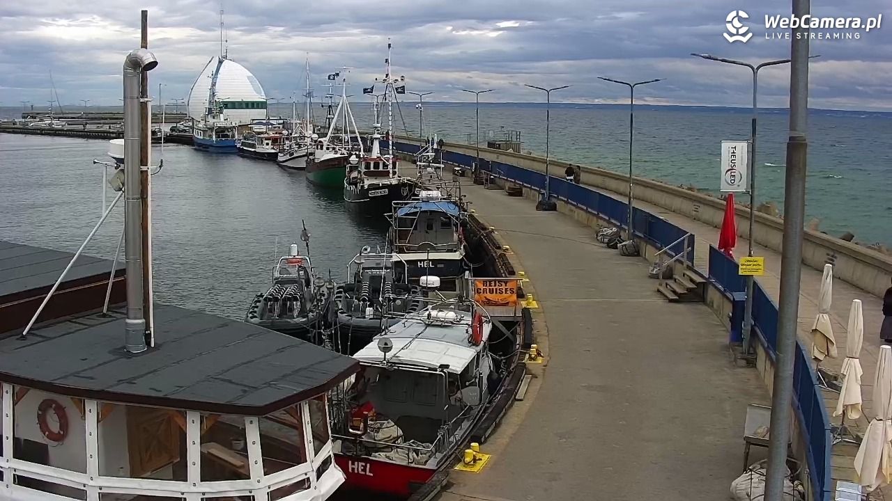 Hel - widok na bulwar i plażę - 14 czerwiec 2026, 20:07
