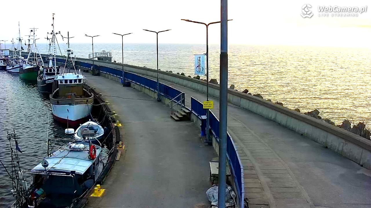 Hel - widok na bulwar i plażę - 11 marzec 2026, 17:33