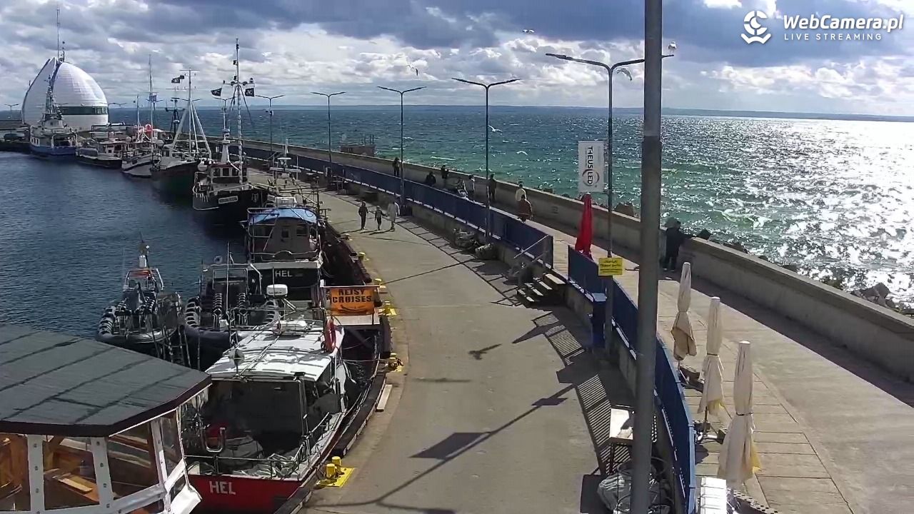 Hel - widok na bulwar i plażę - 14 czerwiec 2026, 16:36