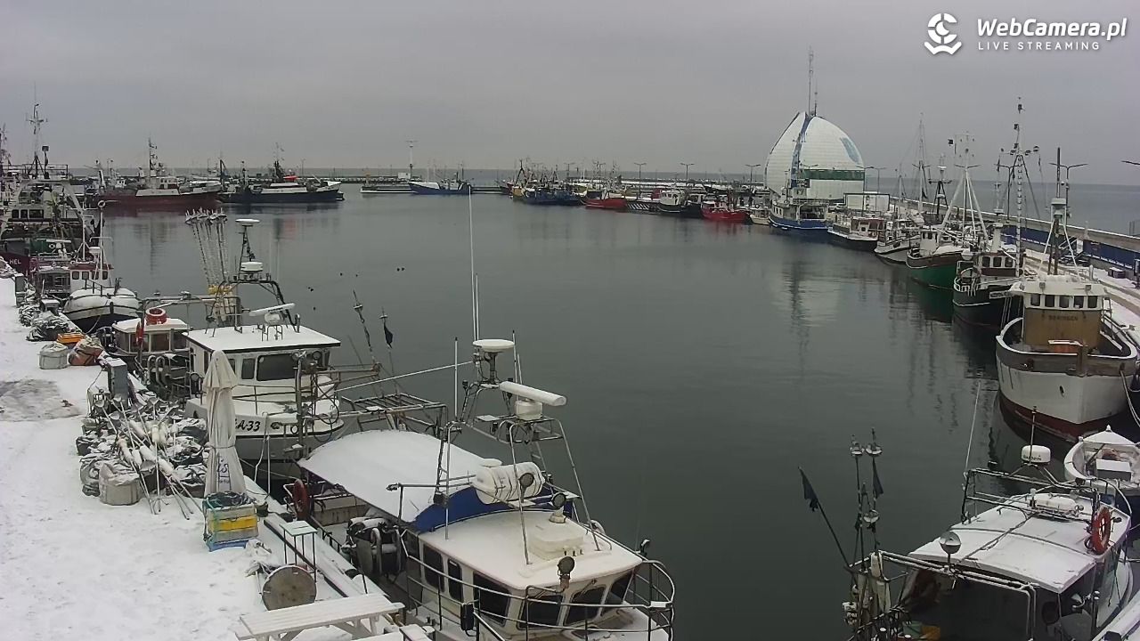 Hel - widok na bulwar i plażę - 28 styczeń 2026, 13:23
