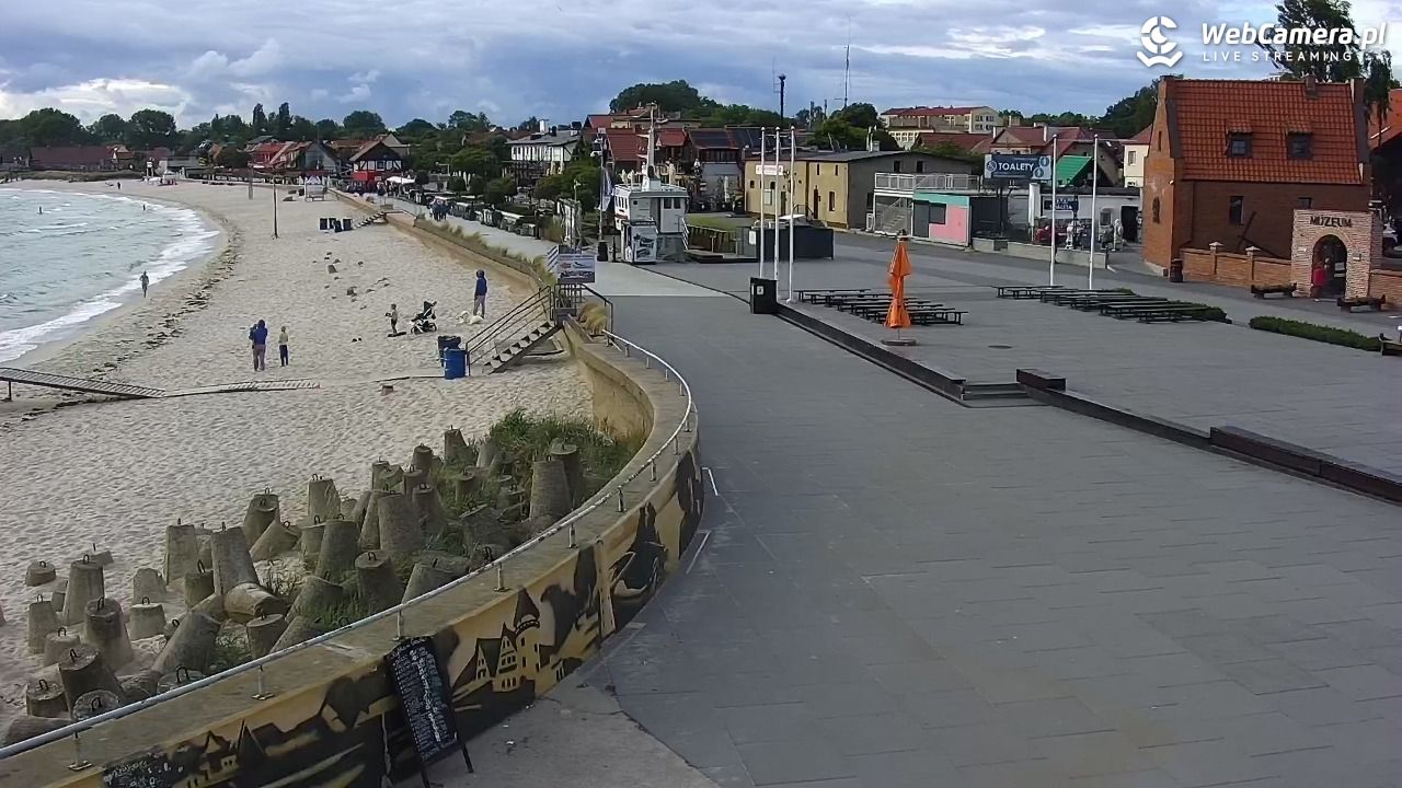 Hel - widok na bulwar i plażę - 14 czerwiec 2026, 18:54