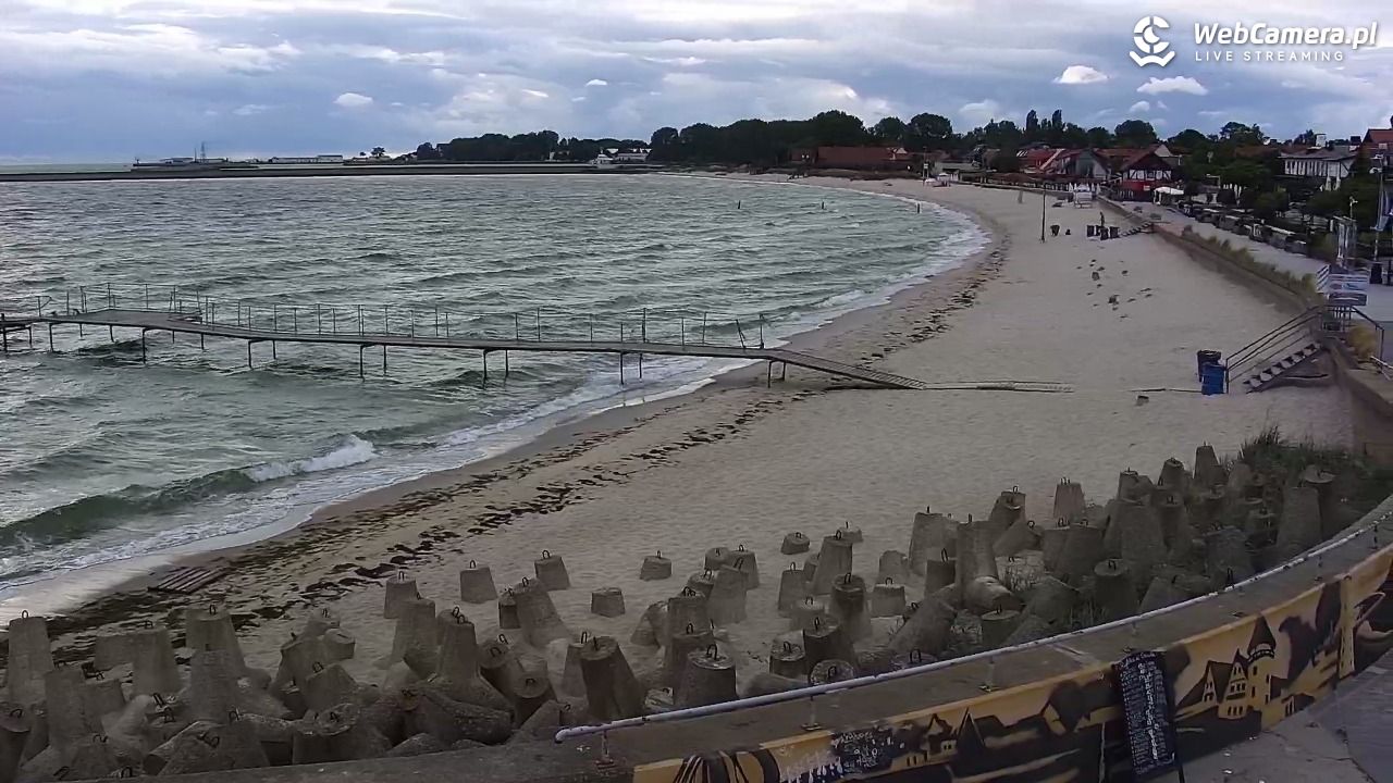 Hel - widok na bulwar i plażę - 14 czerwiec 2026, 19:28