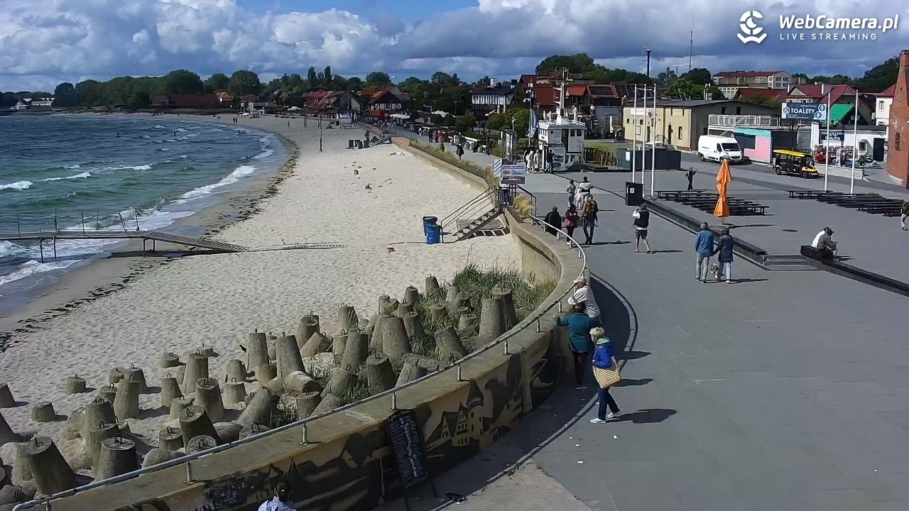 Hel - widok na bulwar i plażę - 14 czerwiec 2026, 15:26