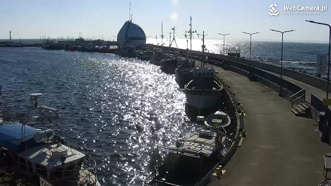 Hel - widok na bulwar i plażę - 13 marzec 2026, 13:40