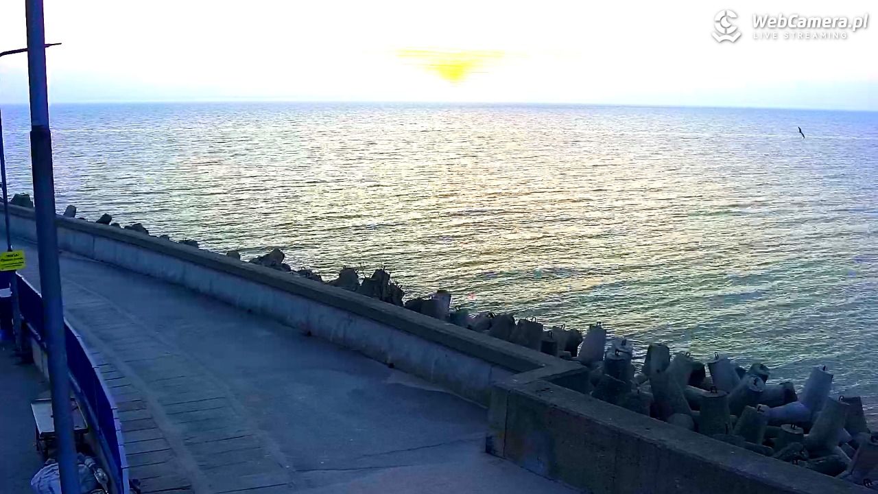 Hel - widok na bulwar i plażę - 11 marzec 2026, 17:34