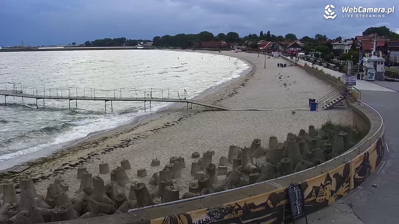 Hel - widok na bulwar i plażę - 14 czerwiec 2026, 19:58