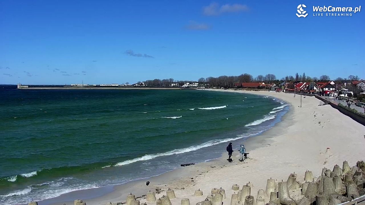 Hel - widok na bulwar i plażę - 26 kwiecień 2026, 11:16