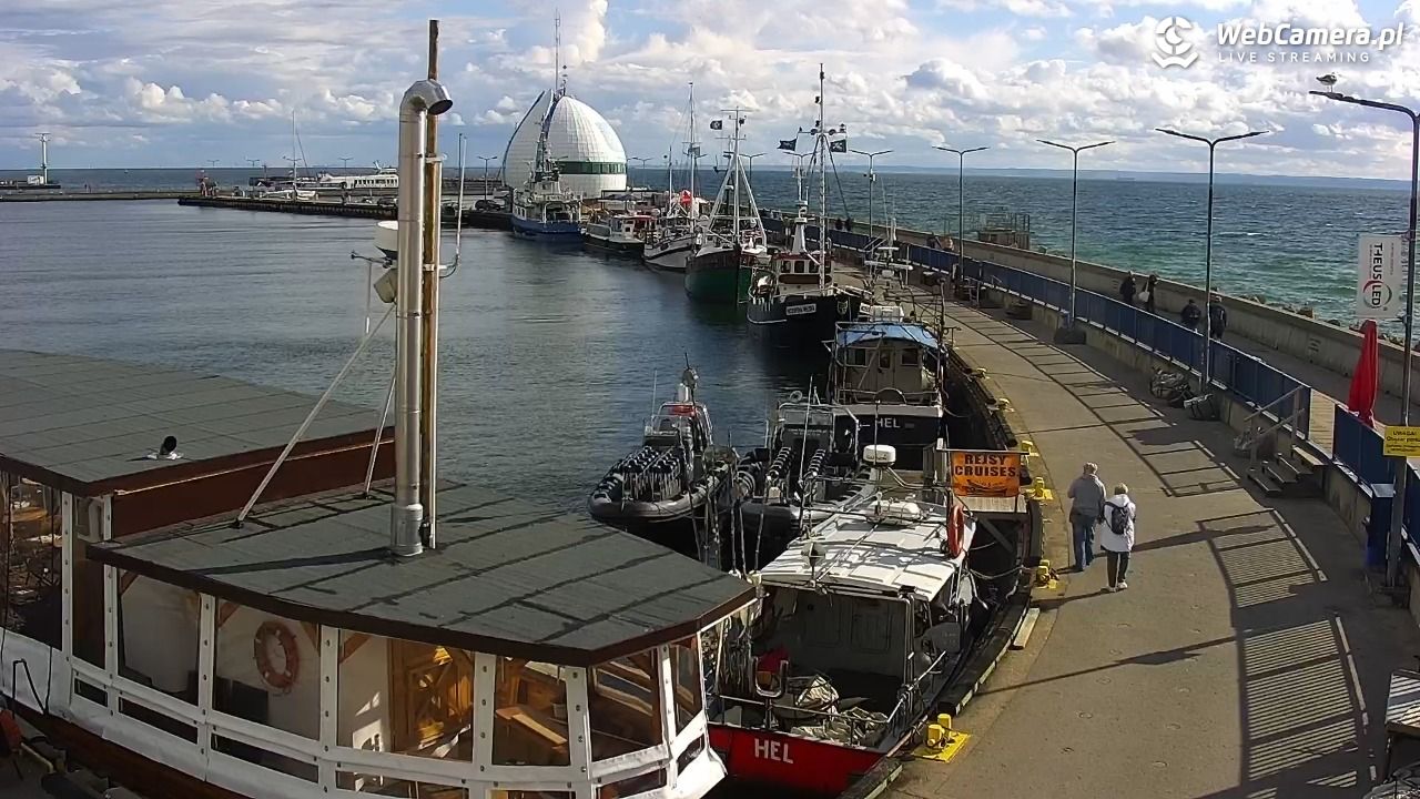 Hel - widok na bulwar i plażę - 14 czerwiec 2026, 17:44