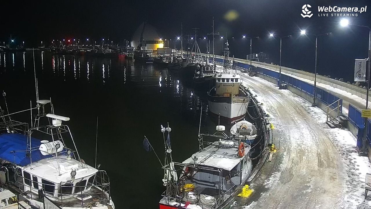Hel - widok na bulwar i plażę - 26 styczeń 2026, 22:56