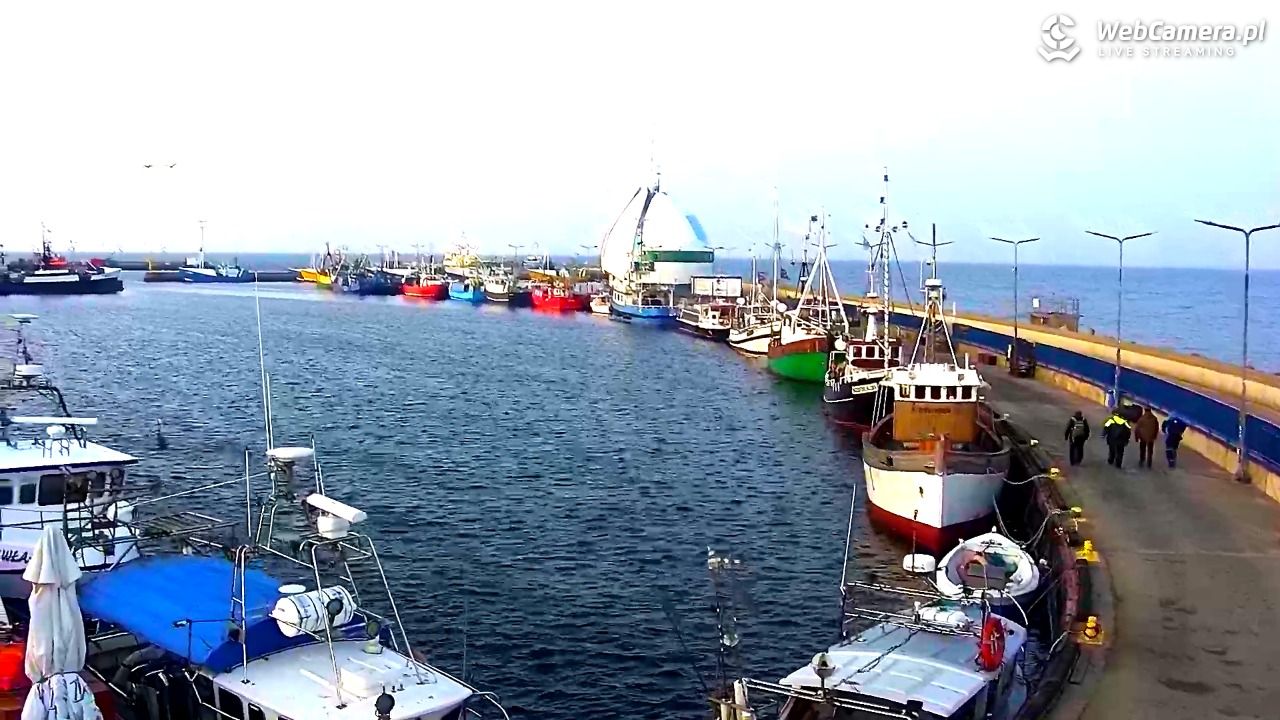 Hel - widok na bulwar i plażę - 14 marzec 2026, 05:48