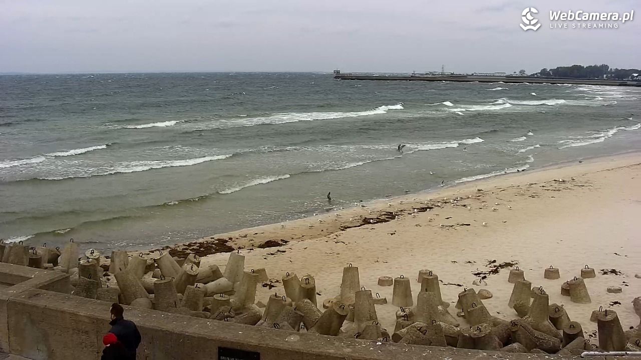 Hel - widok na bulwar i plażę - 04 październik 2025, 14:14
