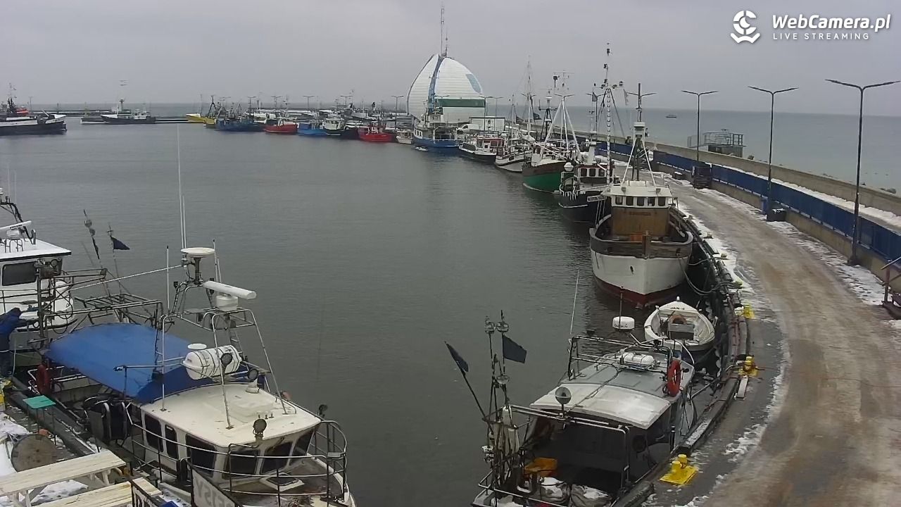Hel - widok na bulwar i plażę - 26 styczeń 2026, 11:31