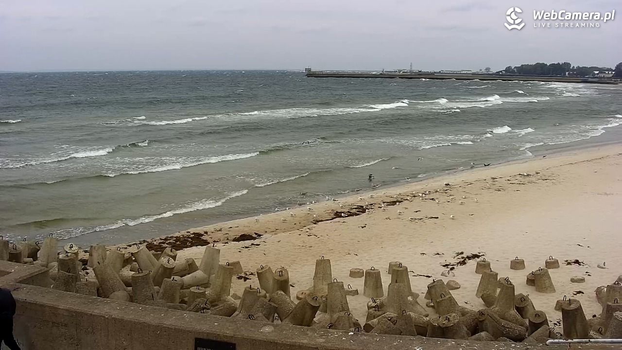 Hel - widok na bulwar i plażę - 04 październik 2025, 14:14